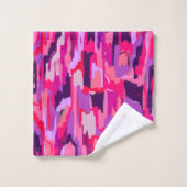 Berry Patch: Rood en Roze Abstract Bad Handdoek (Wasdoekje)