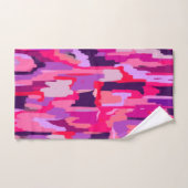 Berry Patch: Rood en Roze Abstract Bad Handdoek (Handdoek)