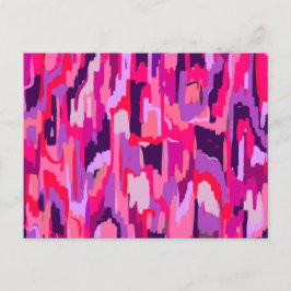 Berry Patch: Rood en Roze Abstract Briefkaart