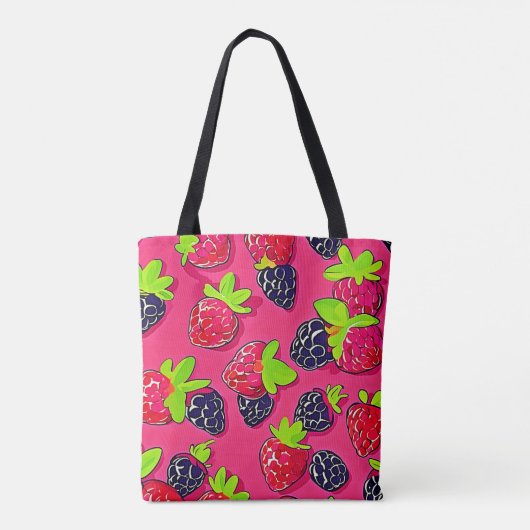 Berry Patch: Sweet Design Tote Bag (Achterkant)