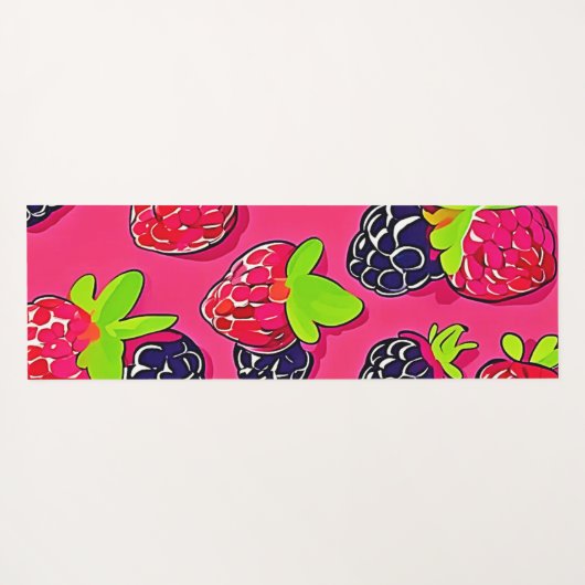 Berry Patch: Sweet Design Yogamat (Achterkant (horizontaal))