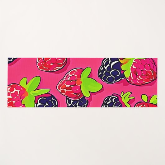 Berry Patch: Sweet Design Yogamat (Voorkant (horizontaal))