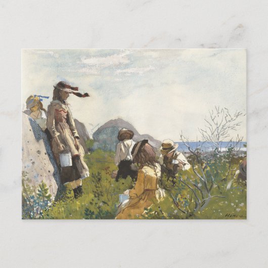 Berry Pickers | Winslow Homer Briefkaart (Voorkant)