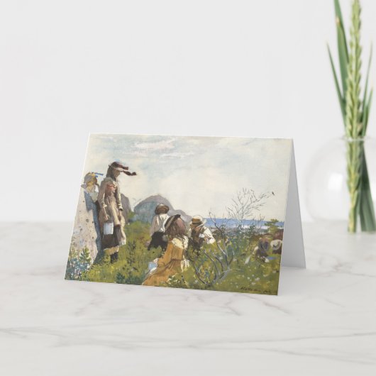 Berry Pickers | Winslow Homer Kaart (Voorkant)