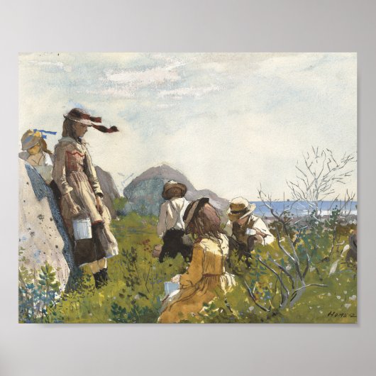 Berry Pickers | Winslow Homer Poster (Voorkant)