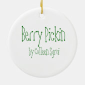 Berry Pickin Keramisch Ornament (Achterkant)