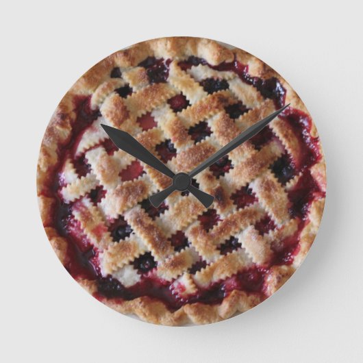 Berry Pie Acrylic Wall klok (Voorkant)