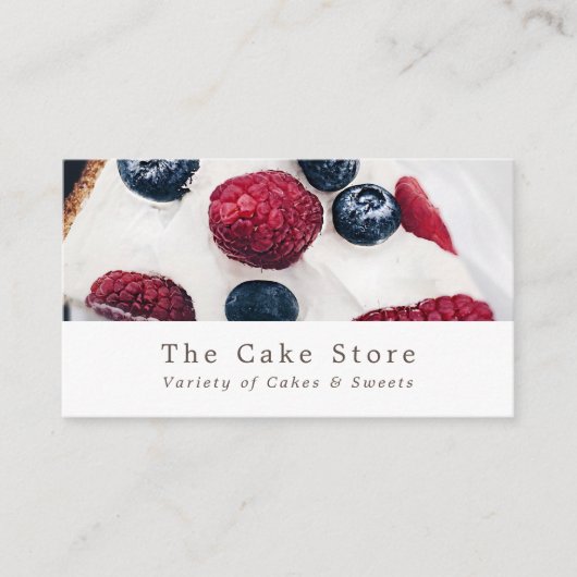 Berry Pie, Cake Maker, Cake Store Visitekaartje (Voorkant)