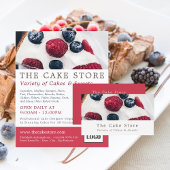 Berry Pie, Cakery, Cake Store Adverteren Flyer