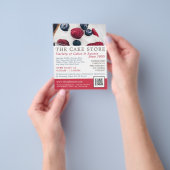 Berry Pie, Cakery, Cake Store Adverteren Flyer (Hand)