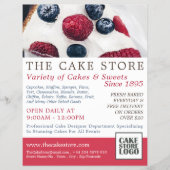 Berry Pie, Cakery, Cake Store Adverteren Flyer (Voorkant)