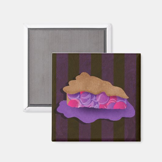 Berry Pie Mousepad Magneet (Voorkant / Achterkant)