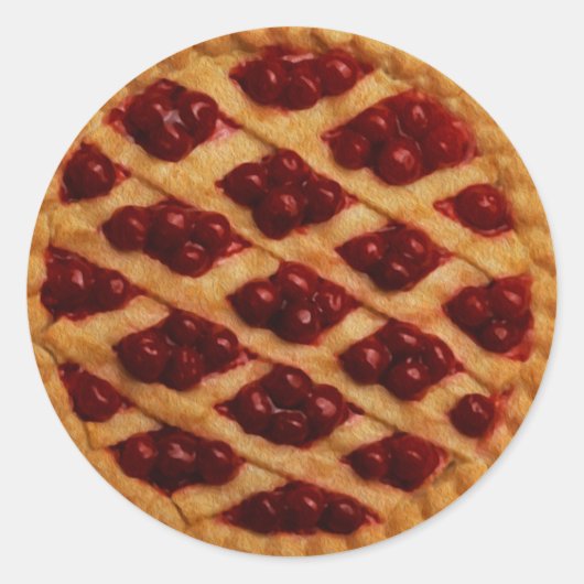 Berry Pie Ronde Sticker (Voorkant)