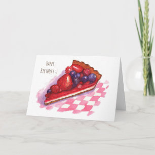 Berry pie wenskaart kaart