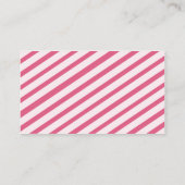 Berry Pink Carnival Stripes Registry Insert Kaart (Achterkant)