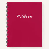 Berry Pink Notitieboek (Voorkant)