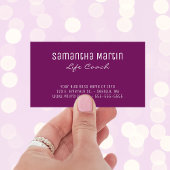 Berry Pink Sparkly Stars Celestial Photo Visitekaartje