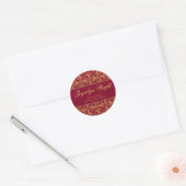 Berry Red Cluster Adres Stickers (Envelop)
