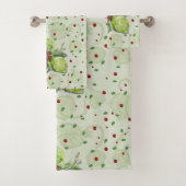 Berry Red en zwarte bramen Bad Handdoek (Insitu)