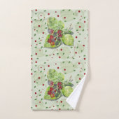 Berry Red en zwarte bramen Bad Handdoek (Handdoek)