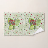 Berry Red en zwarte bramen Bad Handdoek (Handdoek)
