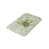 Berry Red en zwarte bramen Badmat (Gekanteld)