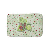 Berry Red en zwarte bramen Badmat (Voorkant)