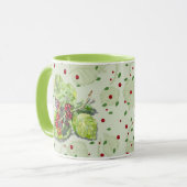 Berry Red en zwarte bramen Mok (Voorkant links)