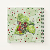 Berry Red en zwarte bramen Notitieboek (Achterkant)