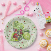 Berry Red en zwarte bramen Papieren Bordje (Feest)