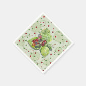 Berry Red en zwarte bramen Servet (Hoek)