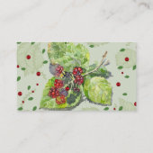 Berry Red en zwarte bramen Visitekaartje (Achterkant)