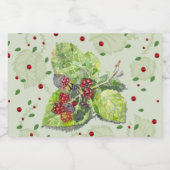 Berry Red en zwarte bramen Voedselcontainer Etiket (Enkel label)