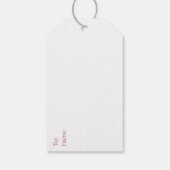 Berry Red Gingham Cadeau Labels Cadeaulabel (Achterkant)