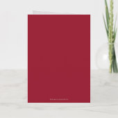 Berry Red Scripture Cross Kerst/Vakantie Kaart (Achterkant)