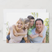 Berry Red Simple 2-Photo Feestdagenkaart (Achterkant)