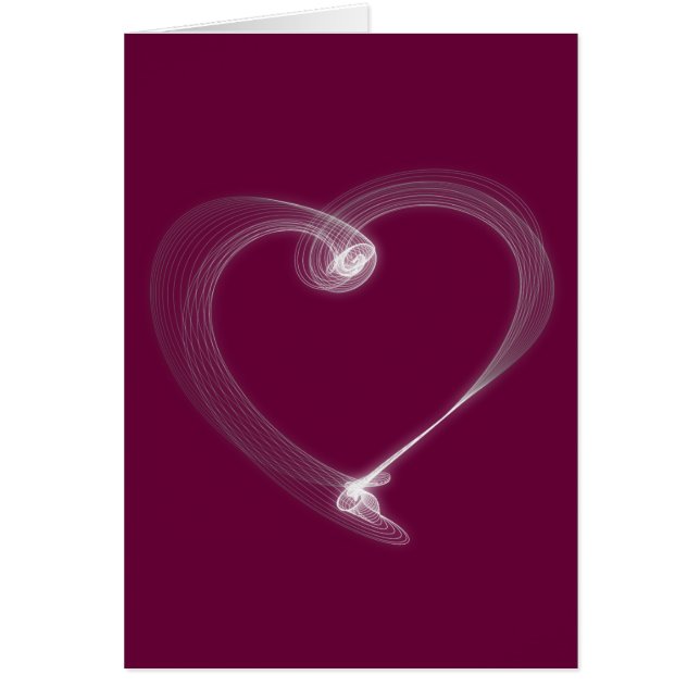 Berry Red Valentijnsdag Card (Voorkant)