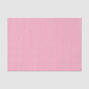 Berry roze gekleurde Gingham check patroon Tissuepapier