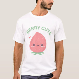 Berry Schattige Pun, Toothy Grin Aardbei T-shirt