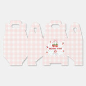 Berry Schattige Roze Aardbei Eerste Verjaardagsfee Bedankdoosjes (Ongevouwen)