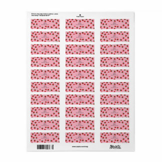 Berry Schattige Strawberry Retouradres Label