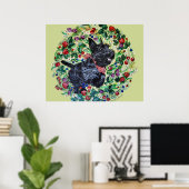 Berry Scottish Terrier! Poster (Thuiskantoor)