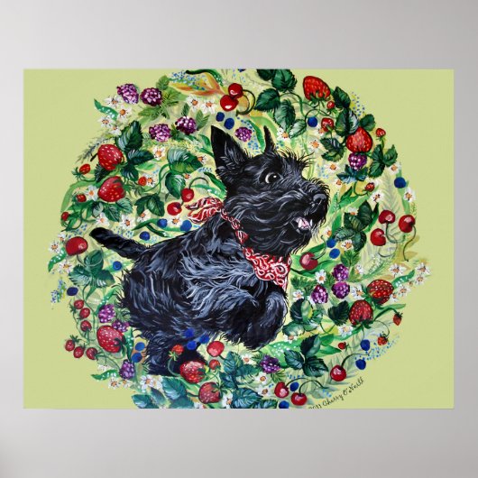 Berry Scottish Terrier! Poster (Voorkant)