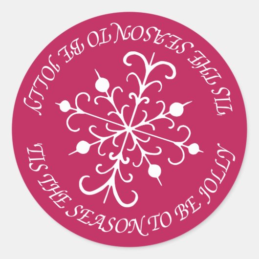 Berry Snowflake Stickers (Voorkant)