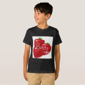 Berry Solid Sticker T-shirt (Voorkant volledig)
