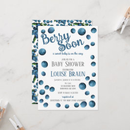 Berry Soon Baby shower Invitation Kaart
