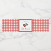 Berry Special Baby Shower Water Bottle Label Waterfles Etiket (Enkel label)