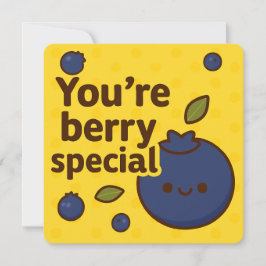 Berry Special Blueberry-Wenskaart Feestdagenkaart
