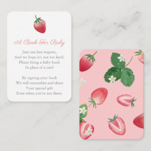 Berry Special Book for Baby's Library Baby shower Informatiekaartje