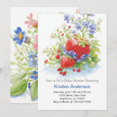 Berry Special Boy Baby shower Celebration Kaart (Voorkant / Achterkant)